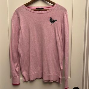 Joules sweater with bejeweled chicken design , size 8 (medium)